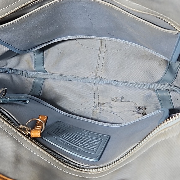 Coach canvas and leather bag - Picture 8 of 9